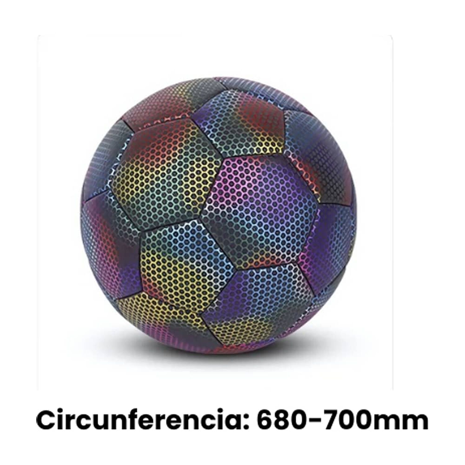 Pelota De Futbol Fluorescente Reflectante Luminoso image number 2.0