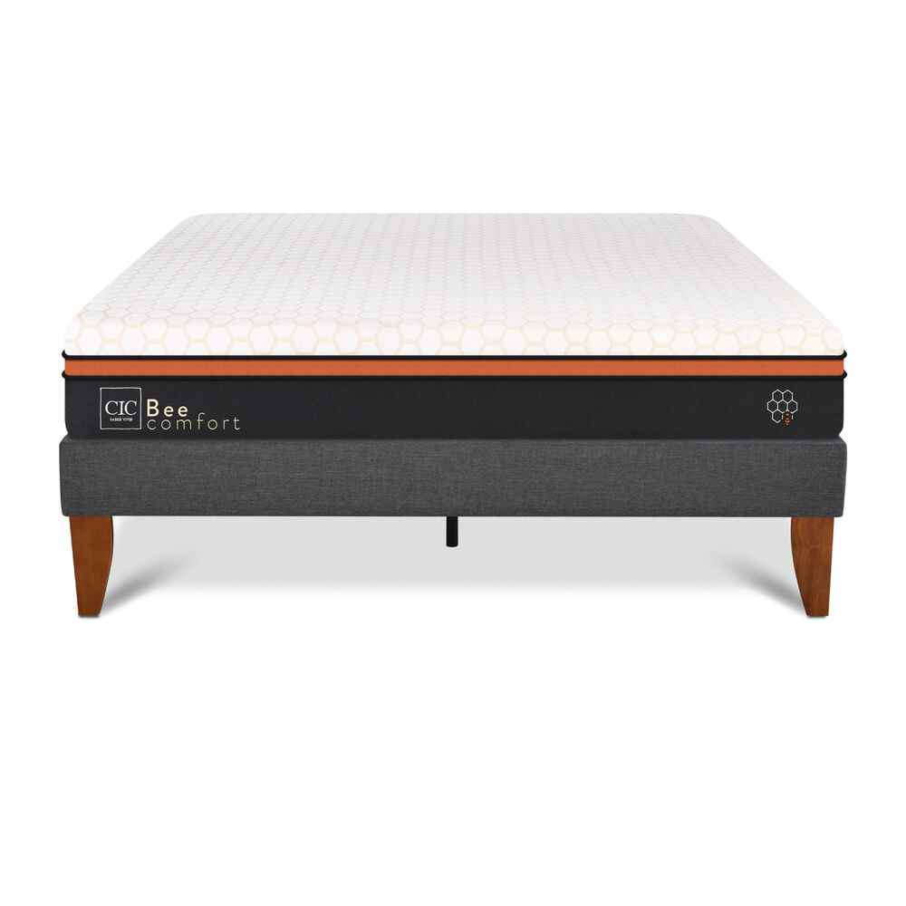 Cama Europea Cic Bee Comfort / 2 Plazas / Base Normal image number 0.0