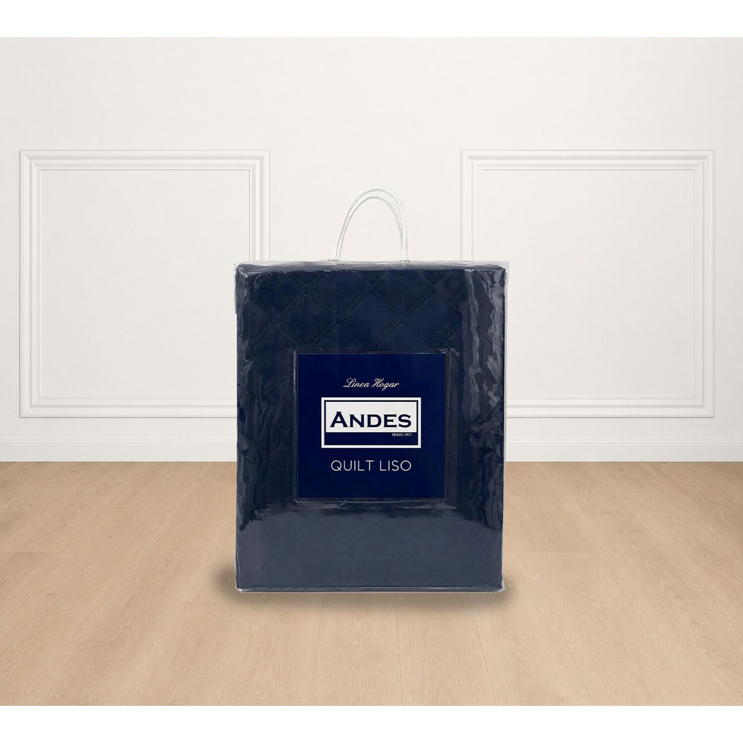 Quilt Andes Liso Azul 2 Plazas image number 1.0