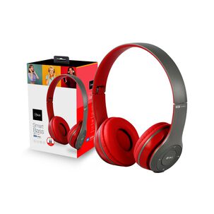 Audifonos Mlab Smart Bass 9066 Bluetooth Y Jack 3.5mm Rojo