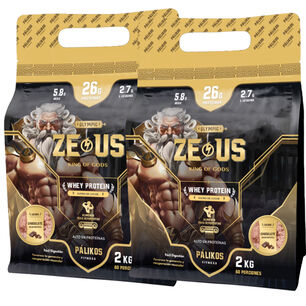 Pack Doble De Prote&iacute;na 4kg 100% Whey Protein - 2 X Doypack De 2kg(2 Chocolate)