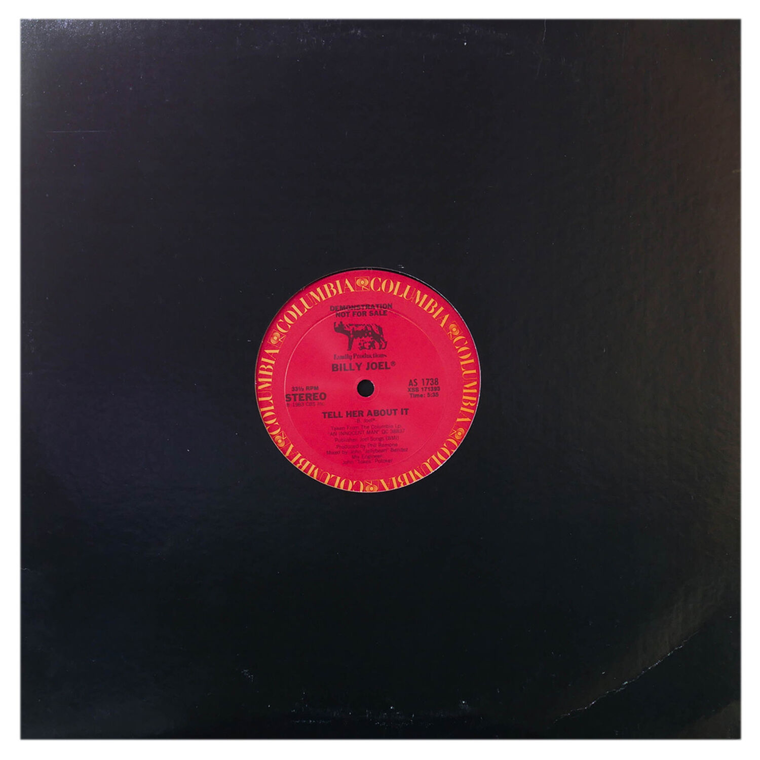 Billy Joel - Tell Her About It (promo) | 12" Maxi Single Usado image number 0.0