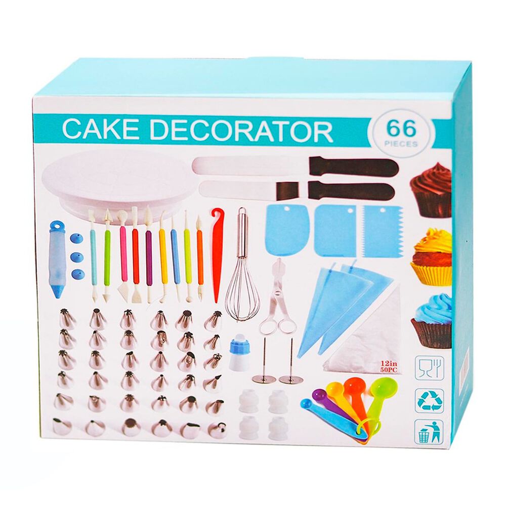 Set De 66 Herramientas Para Repostería Pastelería Decoración De Tortas image number 0.0