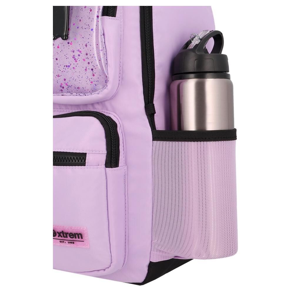 Mochila Notebook Xtrem Cleveland 6xt Lila/negro 15" image number 5.0