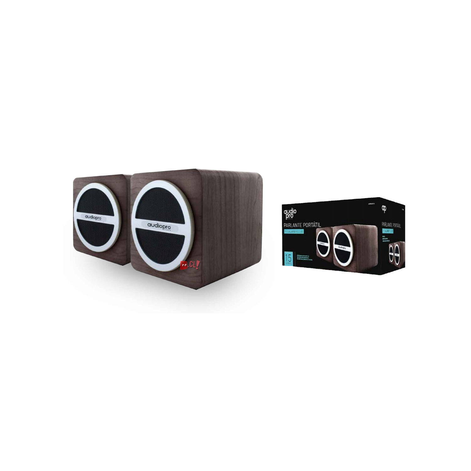 Parlante Doble Satelital Con Bluetooth De 15w Rms - Ps image number 1.0