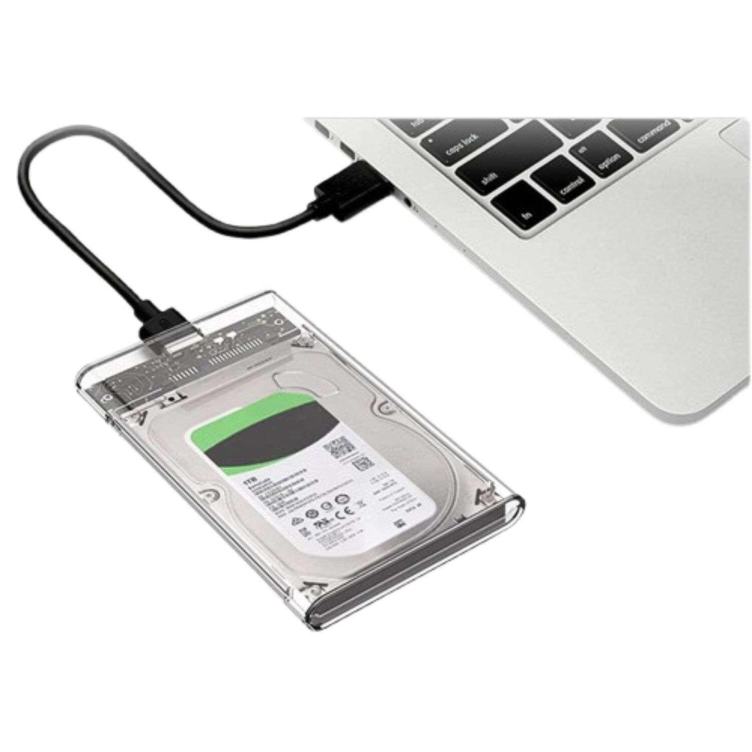 Cofre Case Transparente Disco Duro Sata2.5 Usb3.0 image number 1.0