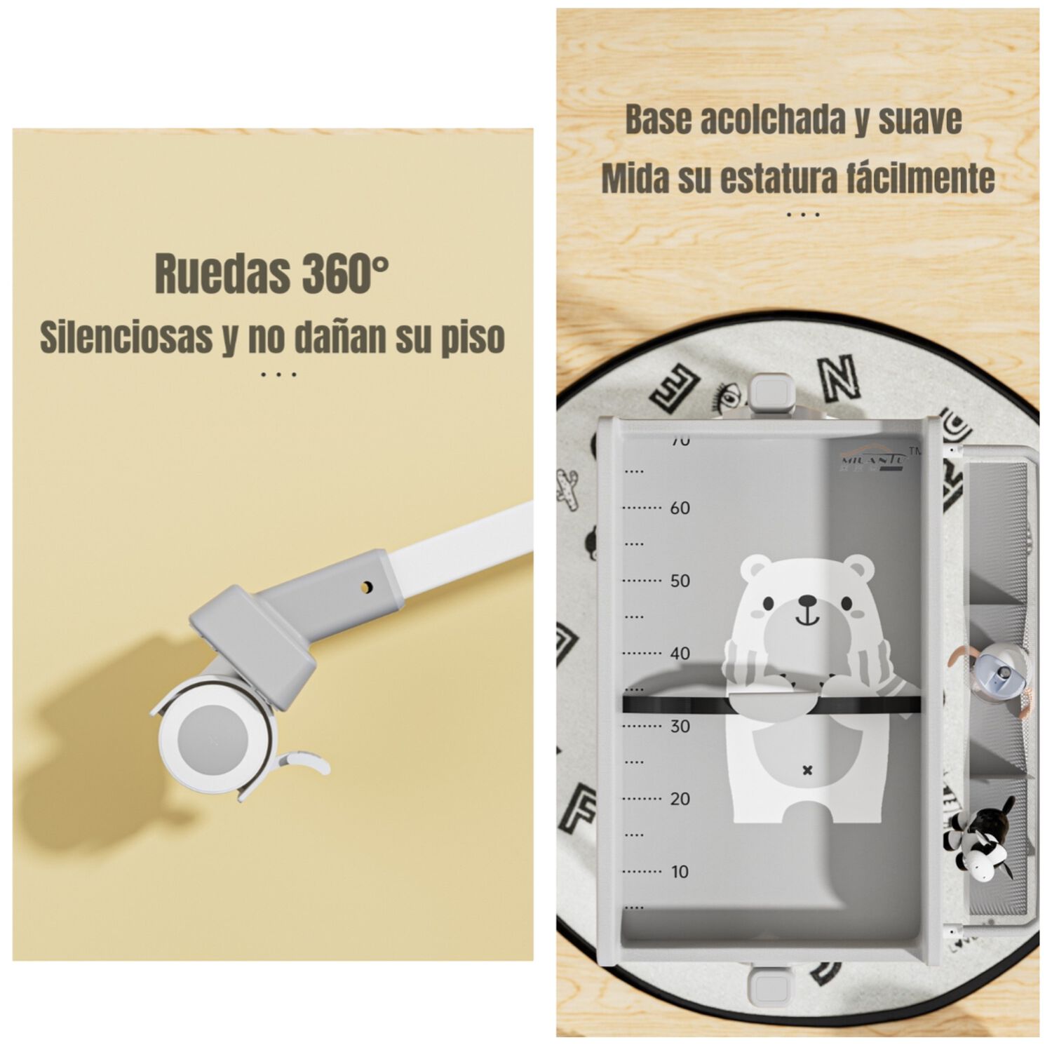 Mudador De Pa&ntilde;ales Plegable 3 En 1 Lubabycas Gris image number 1.0