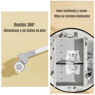 Mudador De Pa&ntilde;ales Plegable 3 En 1 Dream Gris Lubabycas