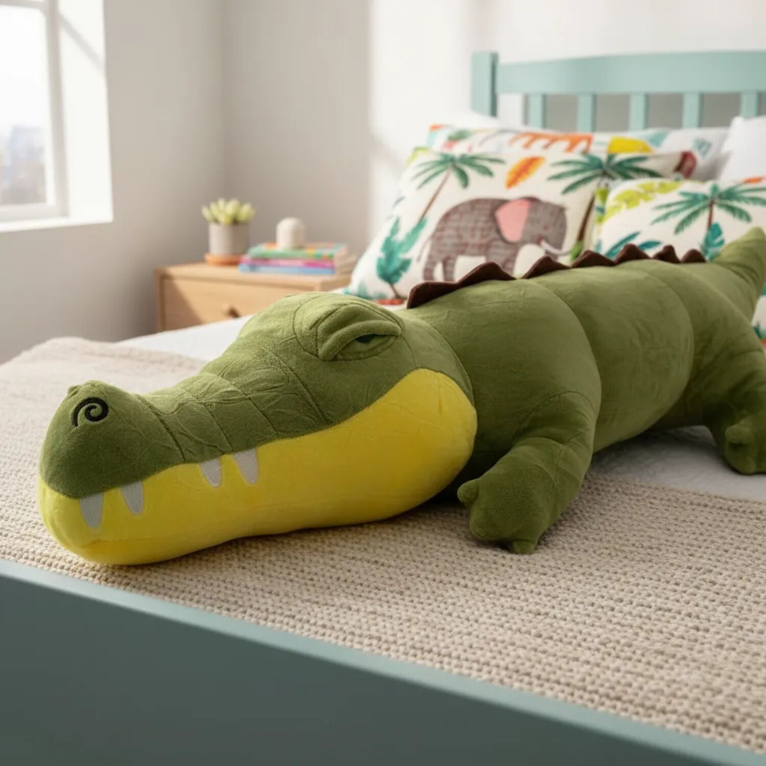 Peluche Cocodrilo Gigante Suave Y Abrazable 77 Cm image number 2.0