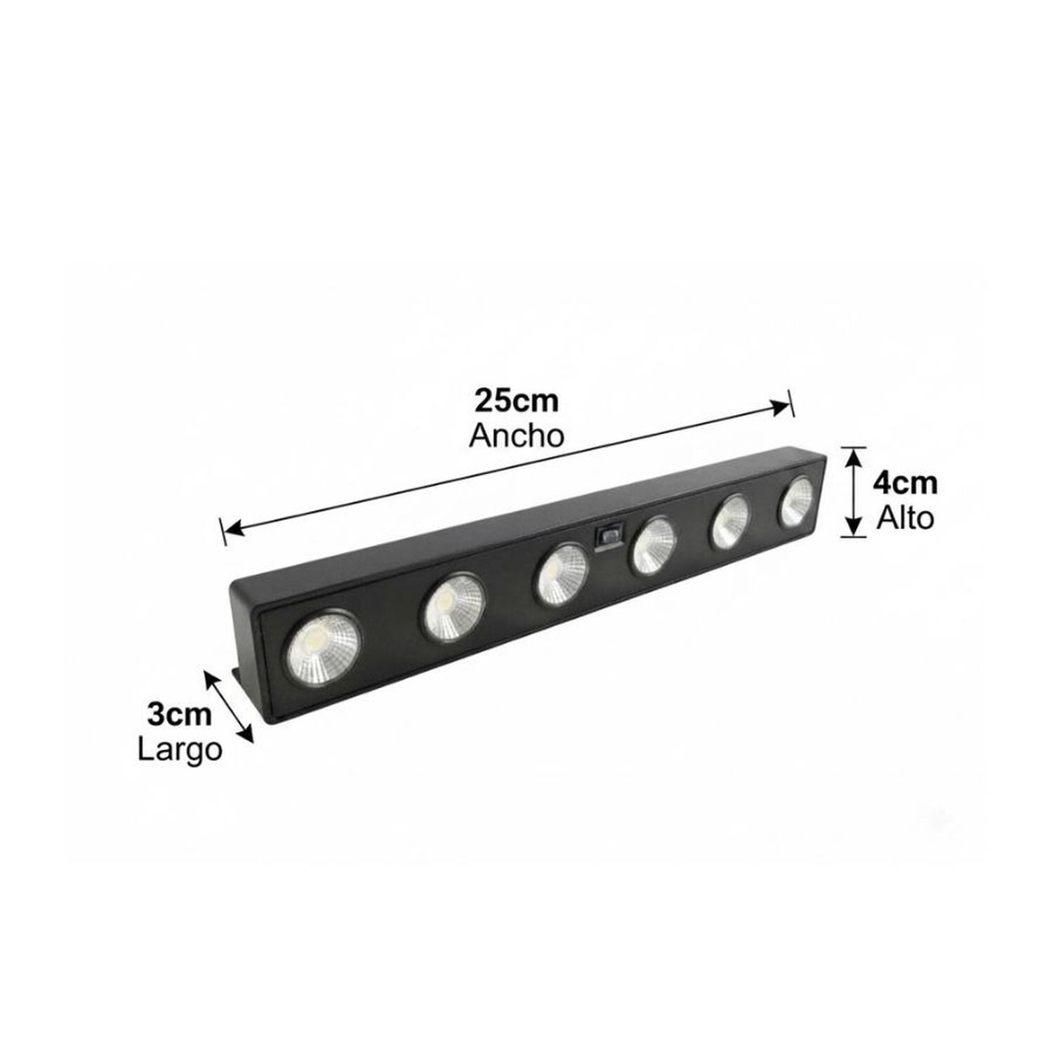 Luz Solar Led Exterior 6 Leds Aplique De Pared Impermeable Negro image number 2.0