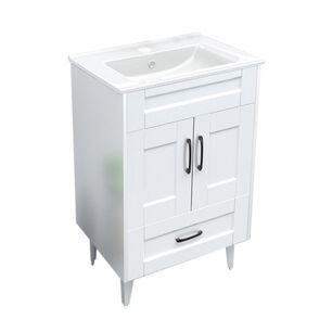 Kit Mueble Vanitorio Domsa Deluxe 50sk-blanco P 50x40x80cm