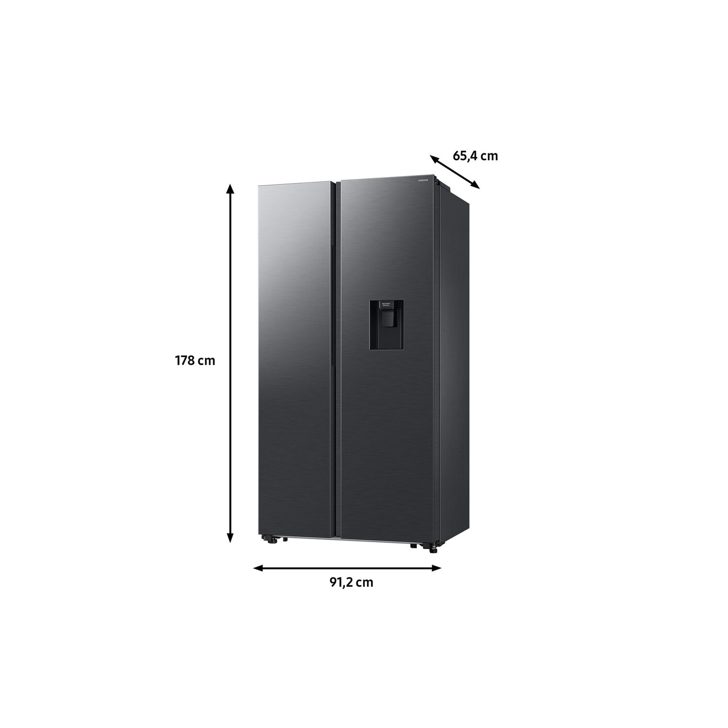 Refrigerador Side By Side Con Dispensador 560l Negro image number 3.0