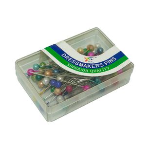 Alfileres Cabeza Color Pl&aacute;stica , Caja 100 Unidades