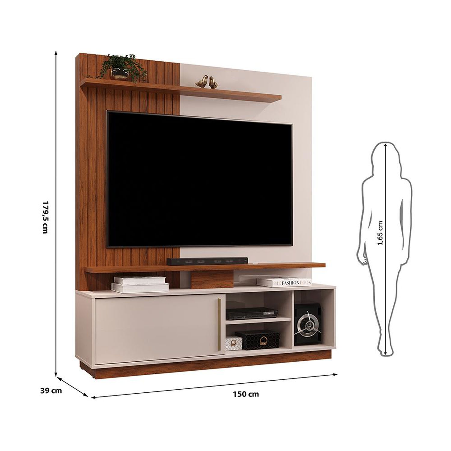 Rack Vekkahome Home Tv Atenas / 1 Puerta image number 1.0
