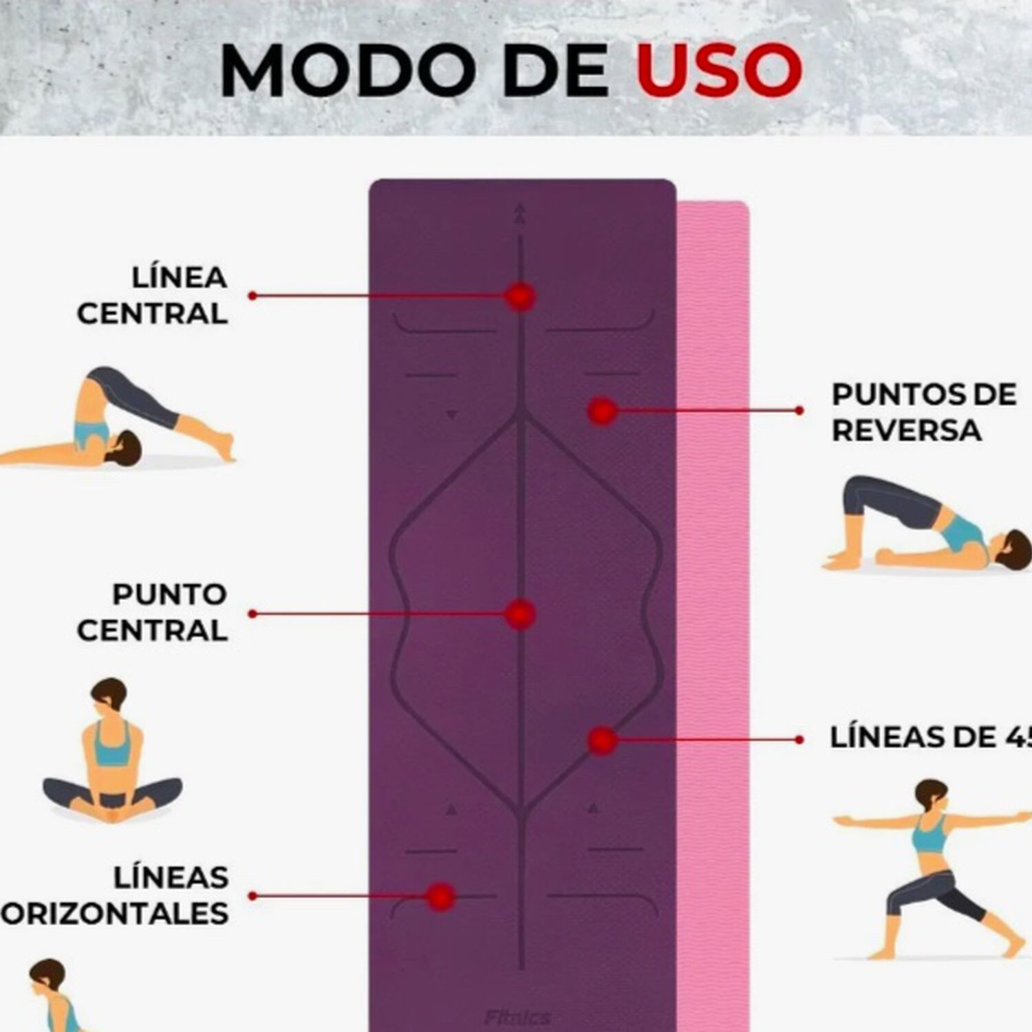 Mat Yoga Doble Color image number 2.0