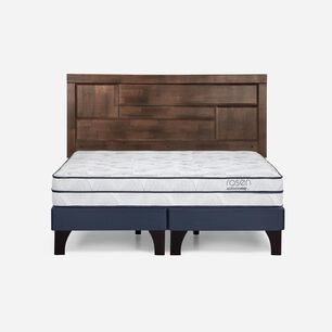 Cama Europea Rosen Autonomy Sky / King / Base Dividida + Respaldo Dolce