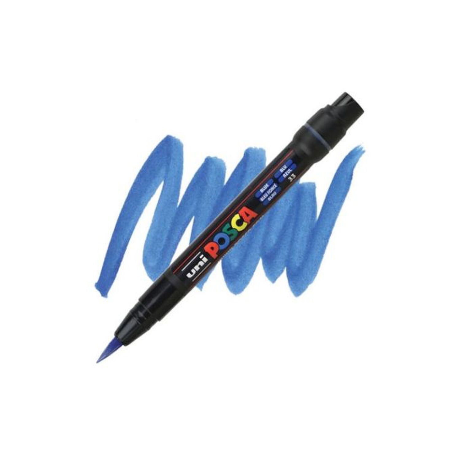 Marcador Acrilico Pincel Azul Pcf-350 Posca image number 1.0