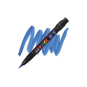 Marcador Acrilico Pincel Azul Pcf-350 Posca