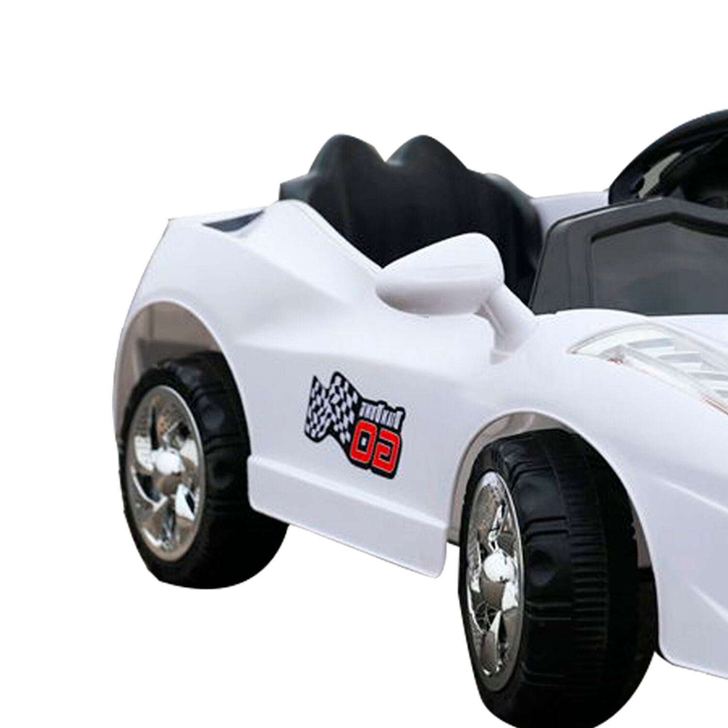 Auto A Bater&iacute;a Stingray Blanco Bebesit image number 6.0