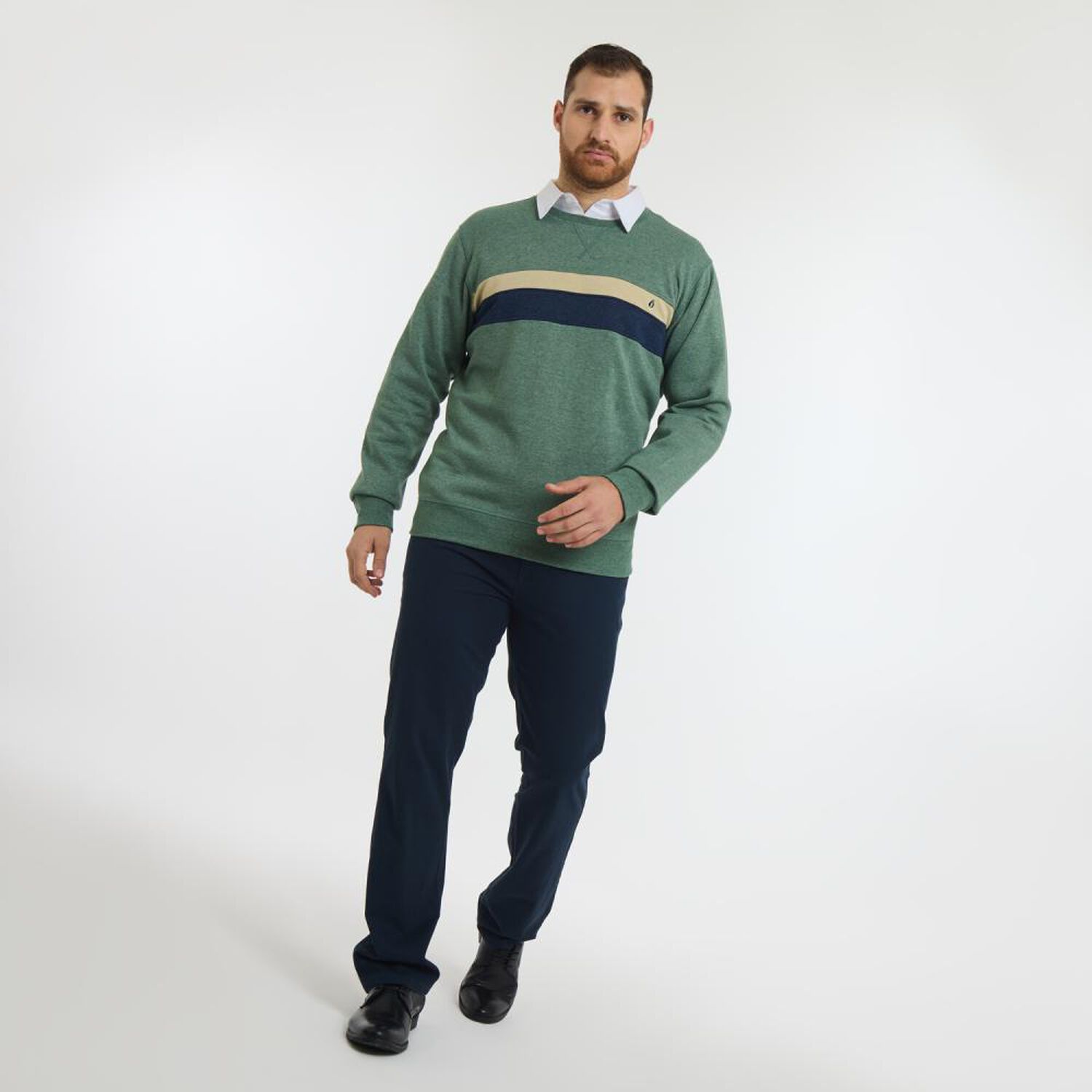 Poler&oacute;n Regular Cuello Redondo Hombre Herald image number 1.0