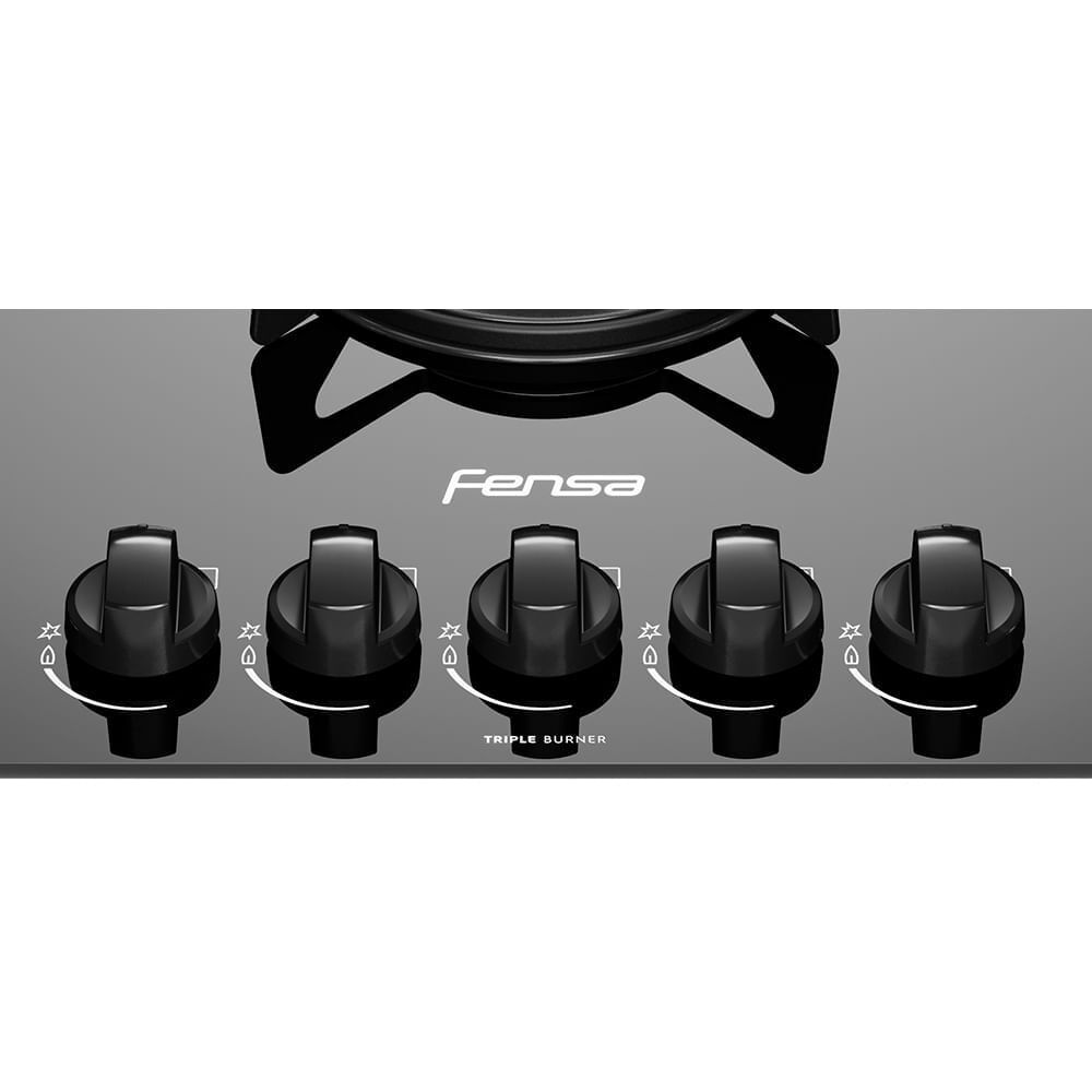 Encimera A Gas Fensa 5 Platos Con Triple Llama F Gc75v A image number 4.0