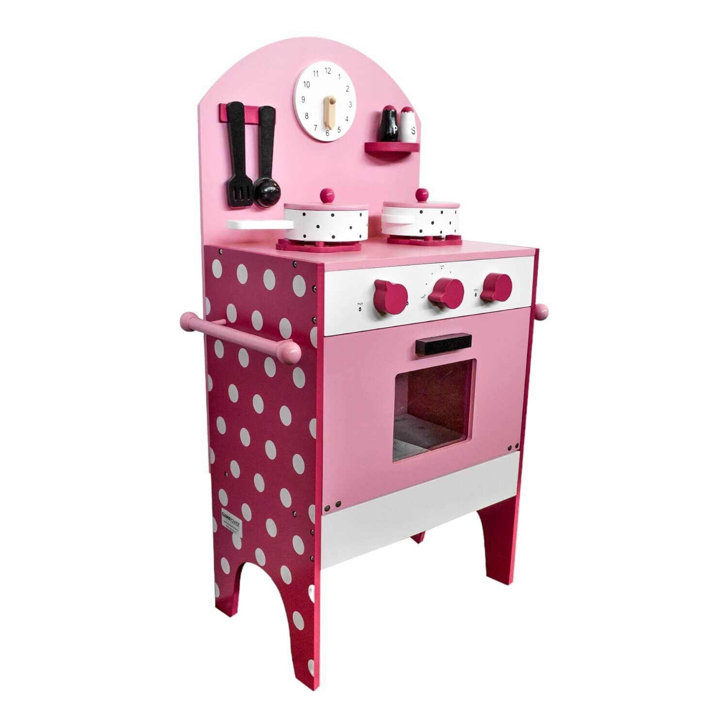 Cocina De Madera Rosada + Accesorios 43,5x23,5x70 Gamepower image number 1.0