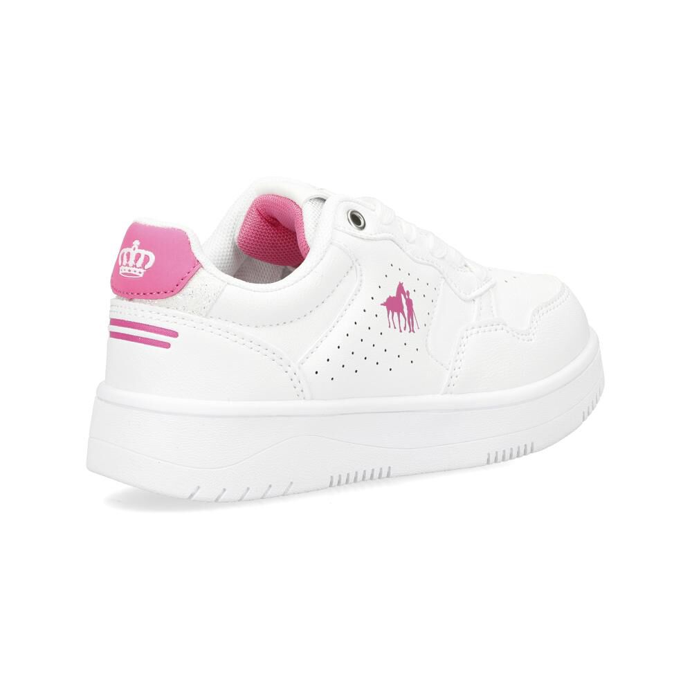 Zapatilla Infantil Niña The King's Polo Club White image number 3.0