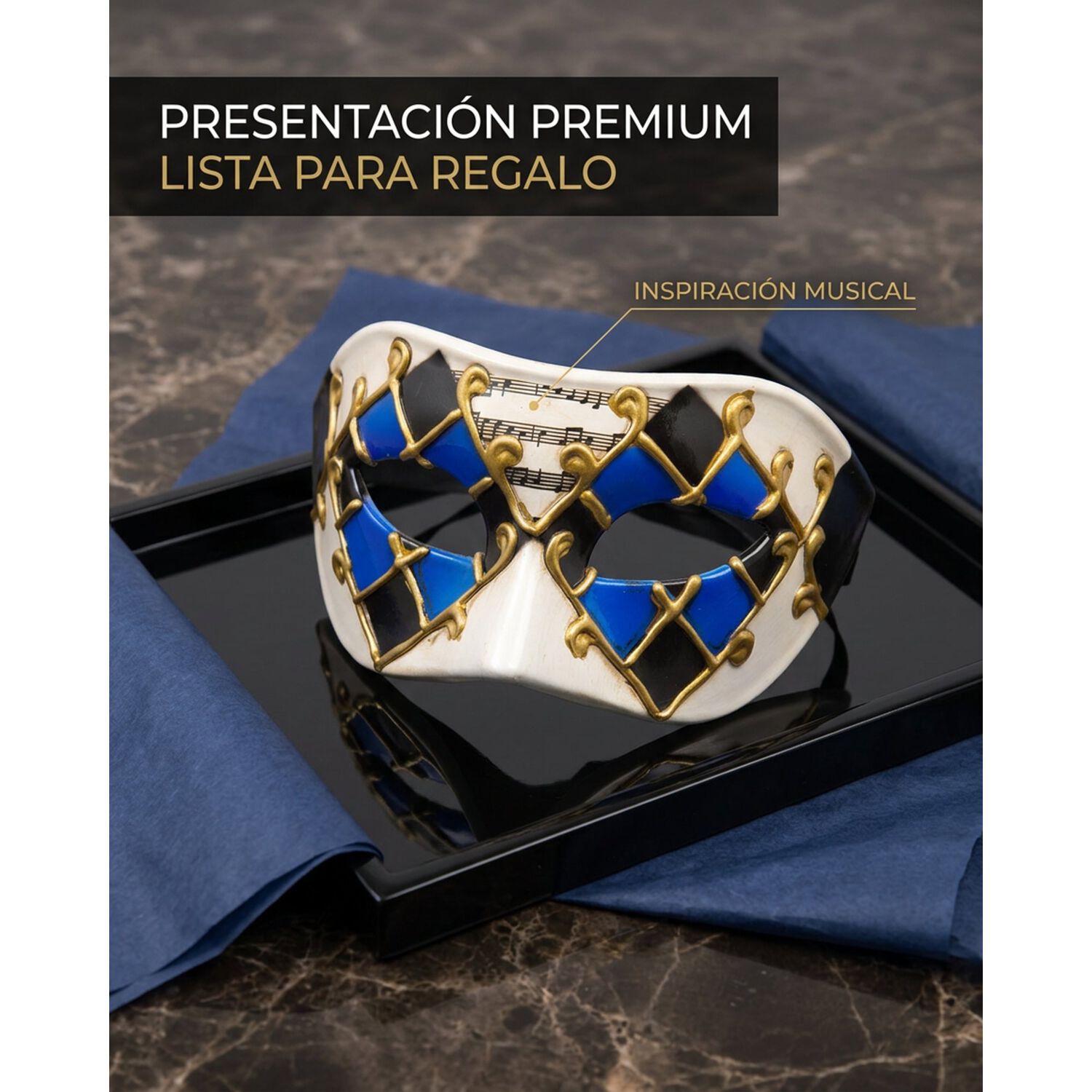 M&aacute;scara Veneciana Sexy Arlequ&iacute;n Para Fiesta Mascarada Unisex image number 15.0