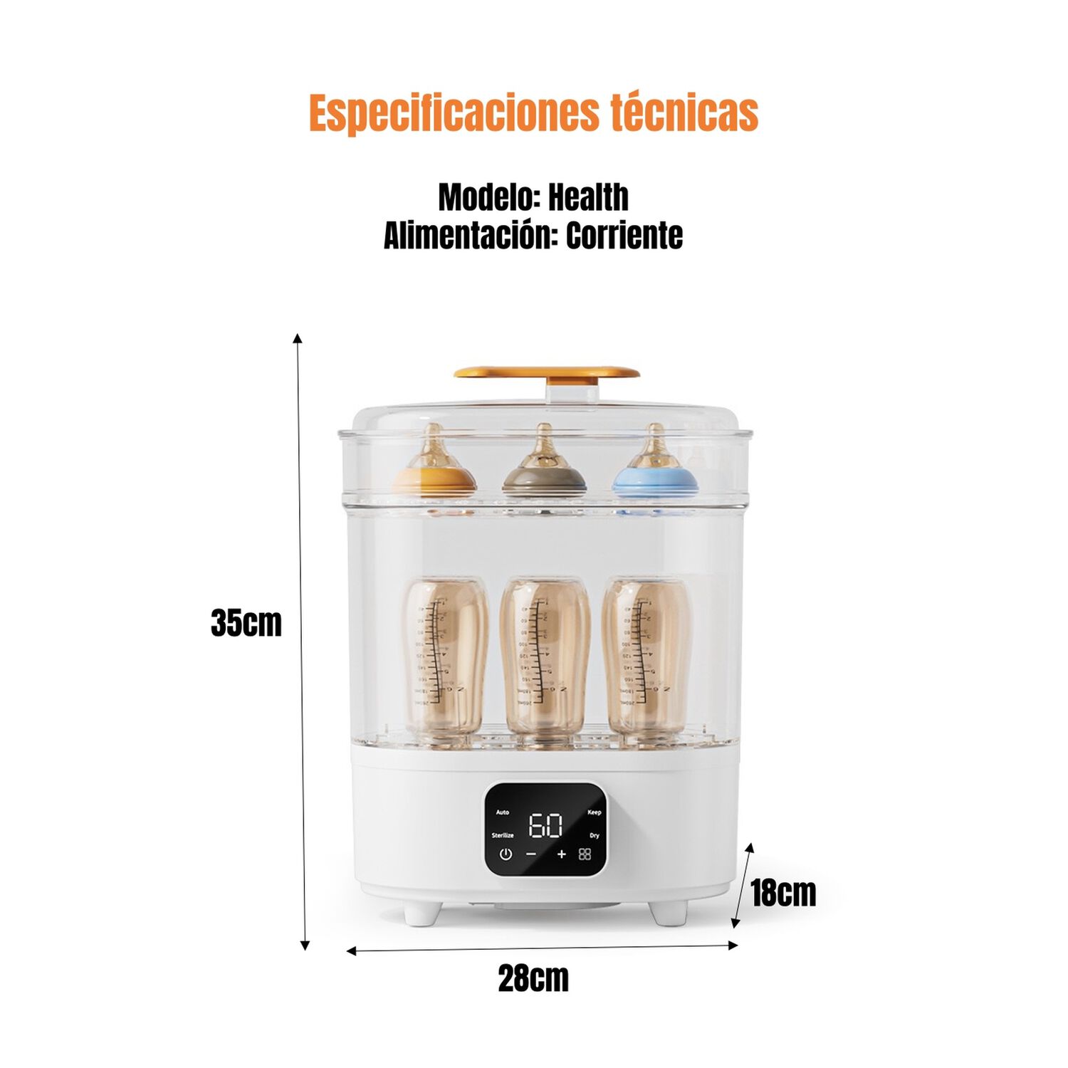 Esterilizador Y Secador El&eacute;ctrico Mamaderas By Lubabycas image number 4.0