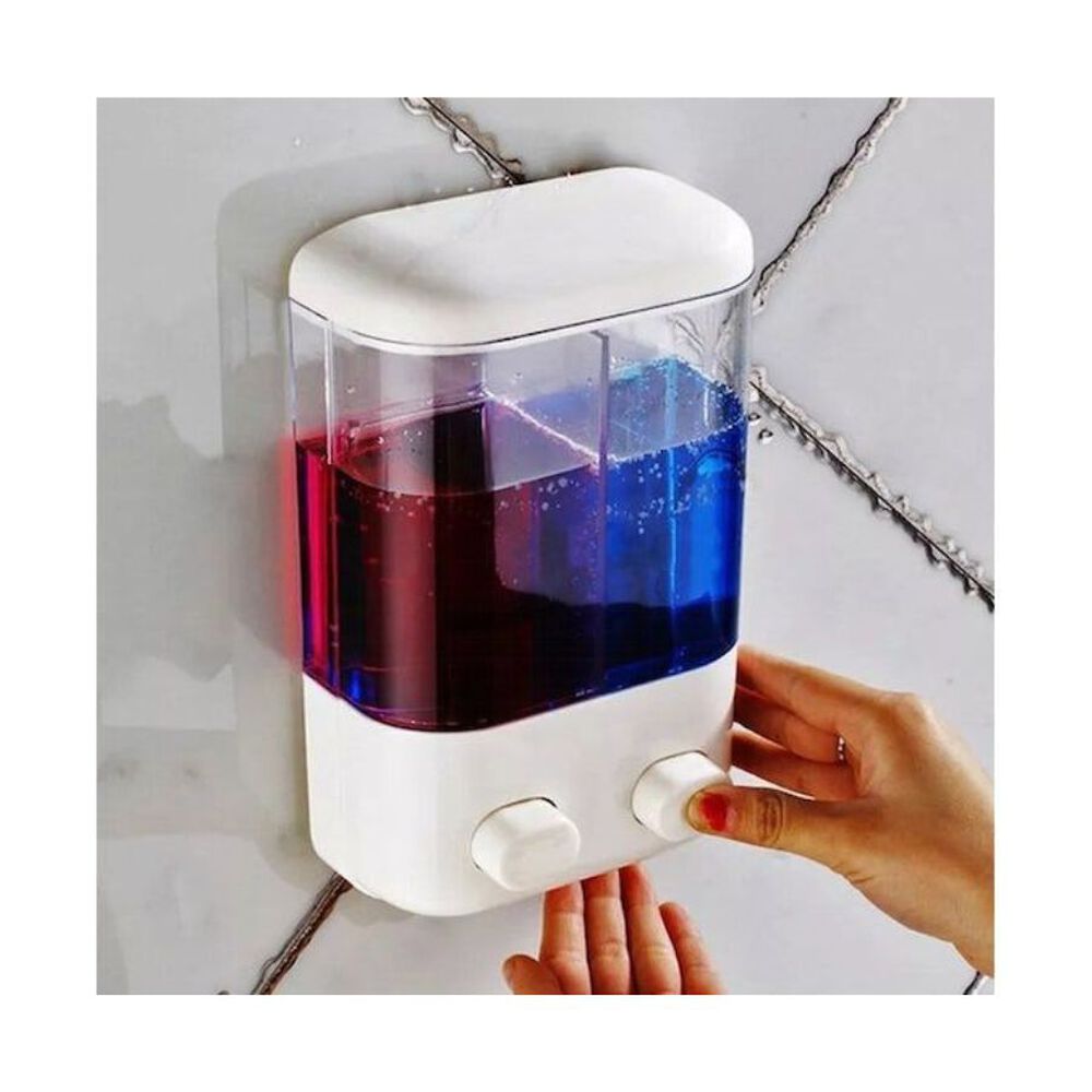 Dispensador De Baño Doble Jabón Gel 1000ml image number 2.0