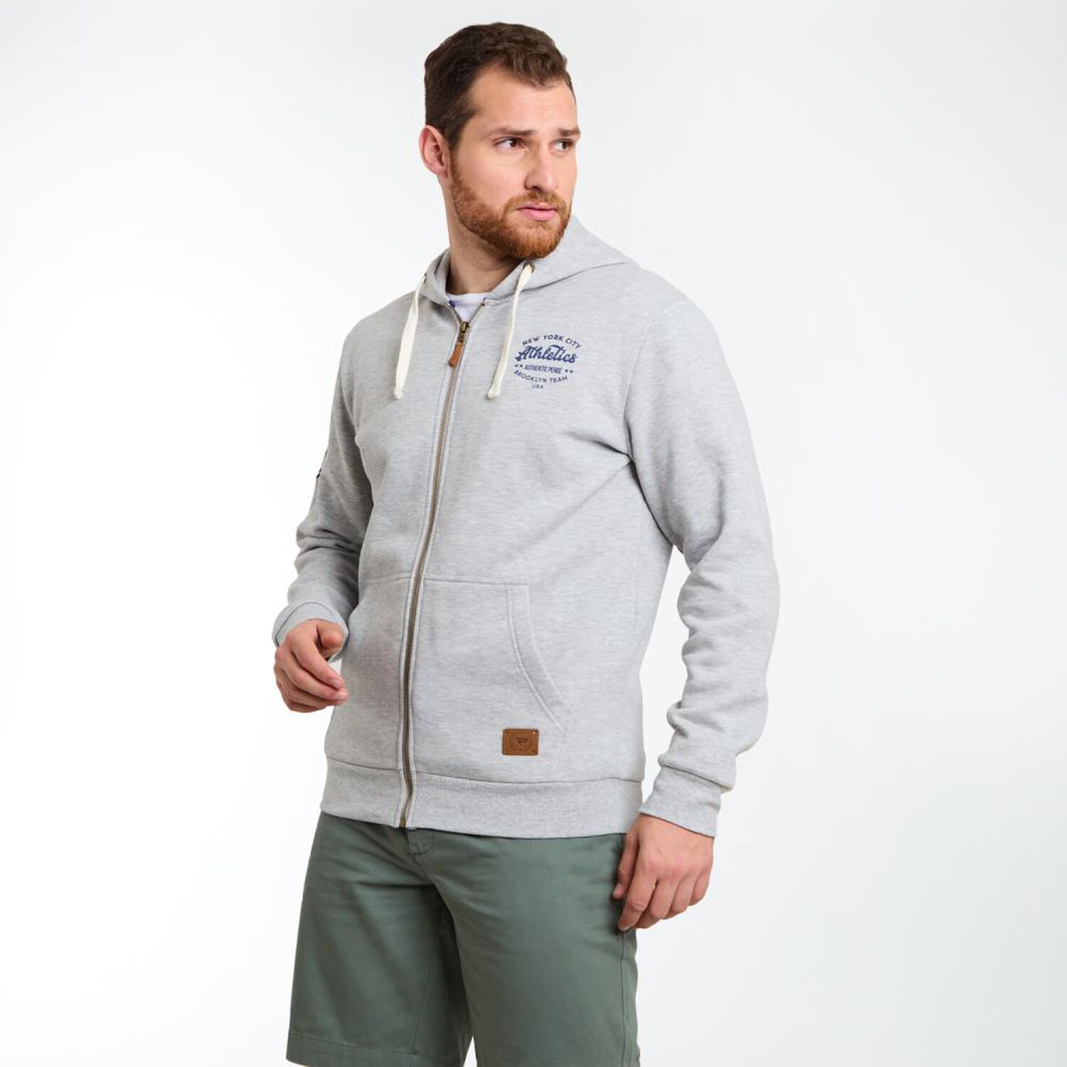 Poler&oacute;n Estampado Regular Cuello Redondo Con Capucha Hombre Peroe image number 2.0