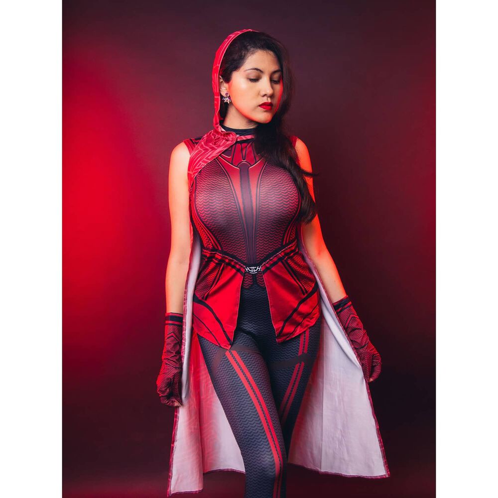 Disfraz Cosplay Bruja Escarlata De Wanda Visi&oacute;n Marvel image number 3.0