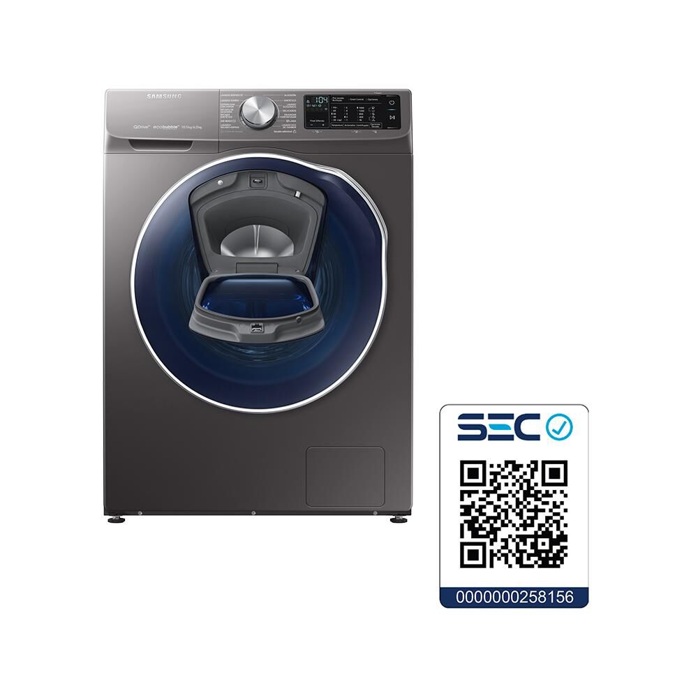 Lavadora-Secadora Samsung / WD10N64FOOX / 10.5 Kg / 6 Kg image number 6.0