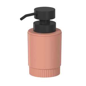 Jabonera Con Dosificador Dorica Naranja C/negro 300 Ml
