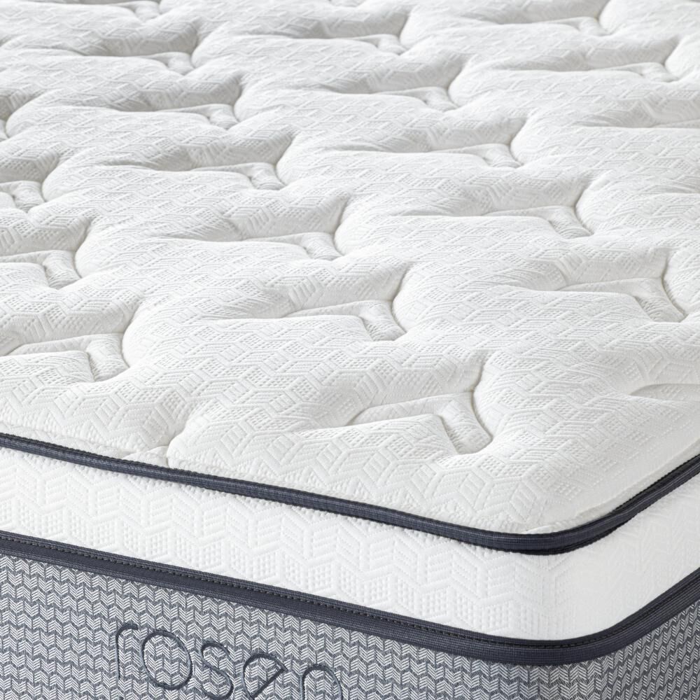 Cama Europea Rosen Indie / 2 Plazas / Base Normal + Set De Maderas Maurice image number 6.0