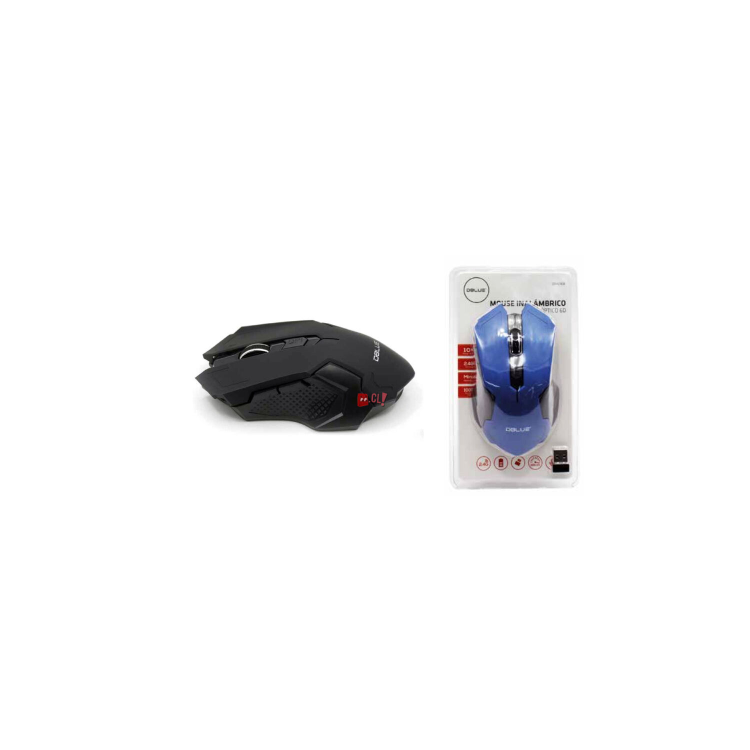 Mouse &Oacute;ptico Inal&aacute;mbrico Dise&ntilde;o Color Negro - Ps image number 1.0
