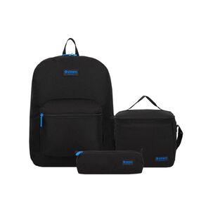 Triple Pack 6xt Mochila Ni&ntilde;o Xtrem Negro/azul