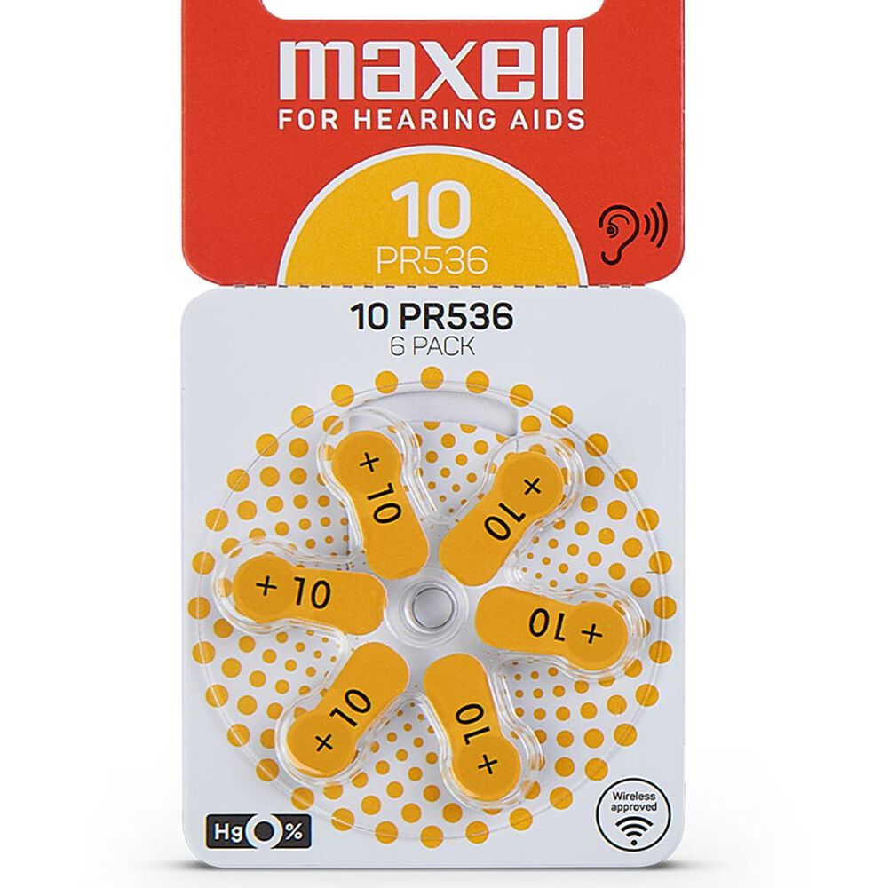 Pilas Para Audífonos Maxell Tamaño 10 Auditivas 6un image number 0.0