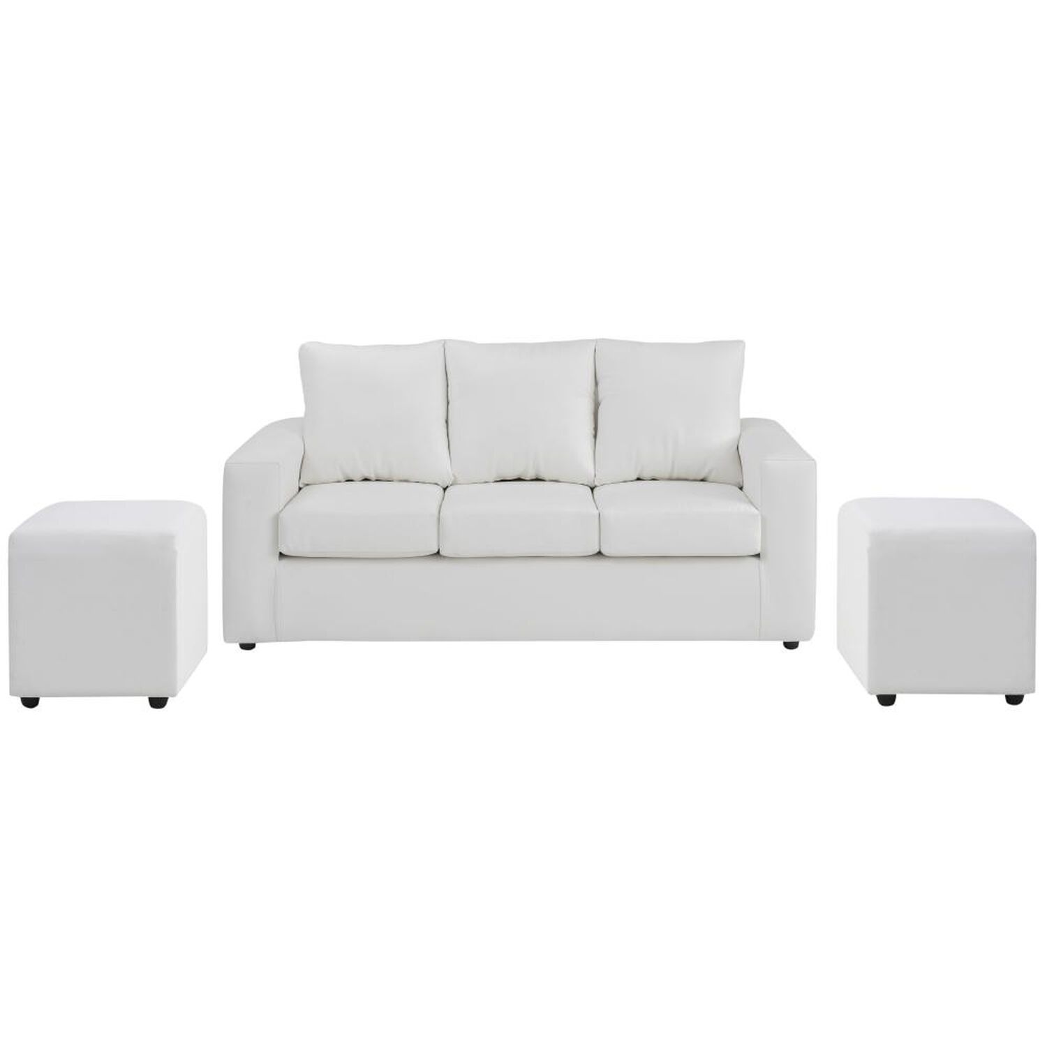 Juego De Living Bodevir Kendy / 3 Cuerpos + 2 Pouf image number 1.0