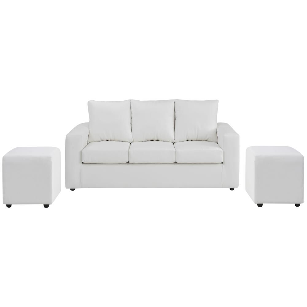 Juego De Living Bodevir Kendy / 3 Cuerpos + 2 Pouf image number 1.0