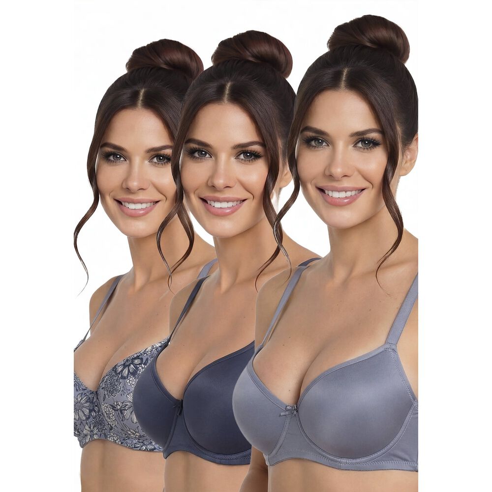 Pack 3x Sosten Microfibra P350024-azu6 Kayser image number 0.0