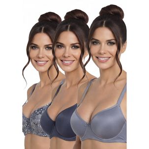 Pack 3x Sosten Microfibra P350024-azu6 Kayser