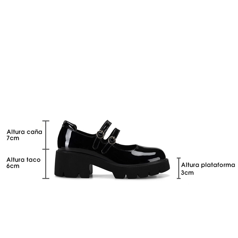 Zapato Taco Negro Casual Mujer Weide Yl57 image number 5.0