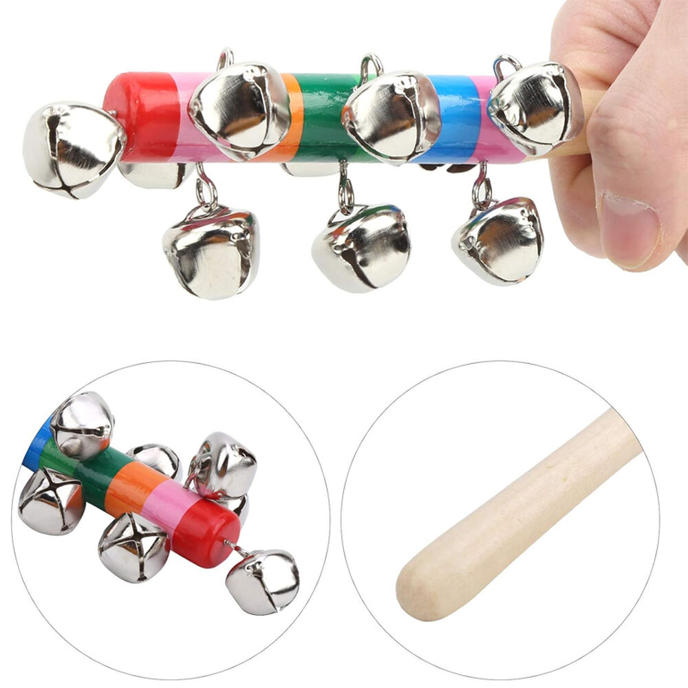 Cascabel Para Ni&ntilde;os Juguete Musical De Ritmo Mango Madera image number 1.0