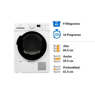 Secadora Midea MSC-90B08E / 9 Kg