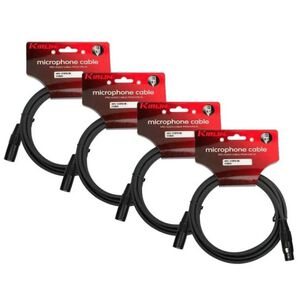 Pack4cablemicrofono Serie C Xlr10mkirlin Mpc4-470pb-10