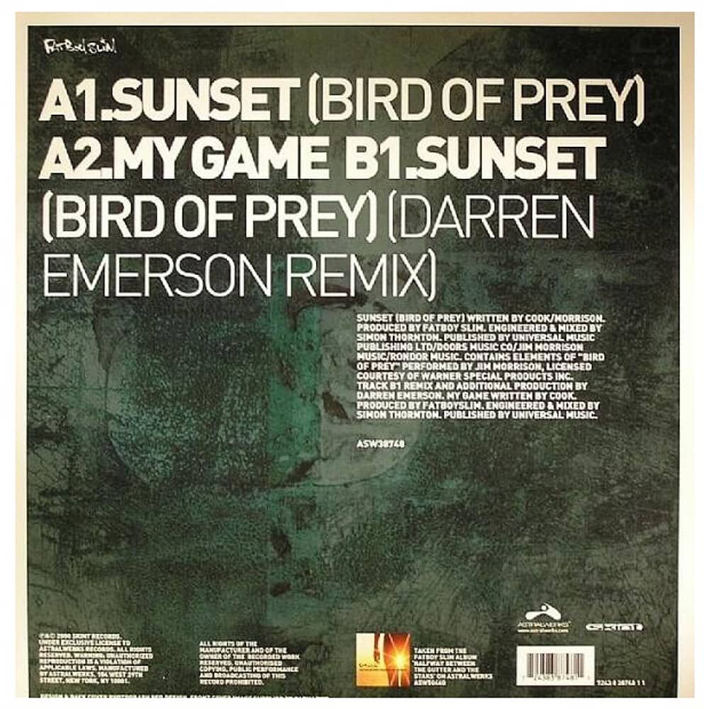 Fat Boys Slim - Sunset (bird Of Prey) | 12" Maxi Single Usado image number 1.0