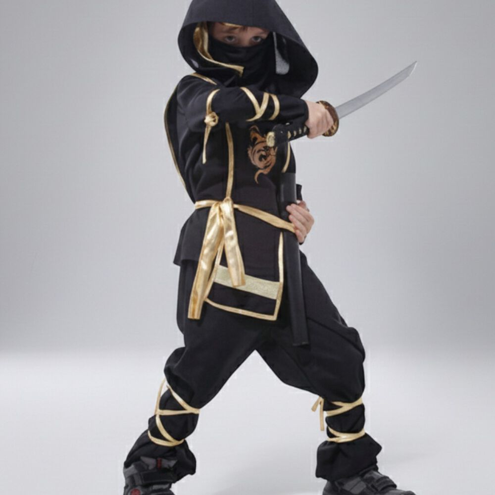 Disfraz Premium Ninja Dragon Esqueleto Camuflaje Infantil image number 6.0