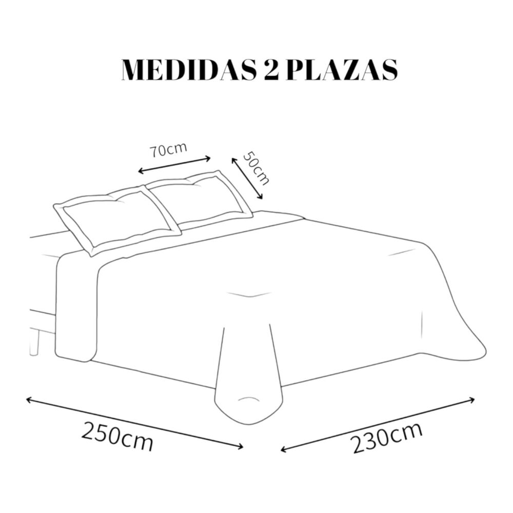 Cubrecama De Verano 2 Plazas Quilt + 2 Fundas De Almohada Cobertor Delgado Cmv-58 image number 1.0