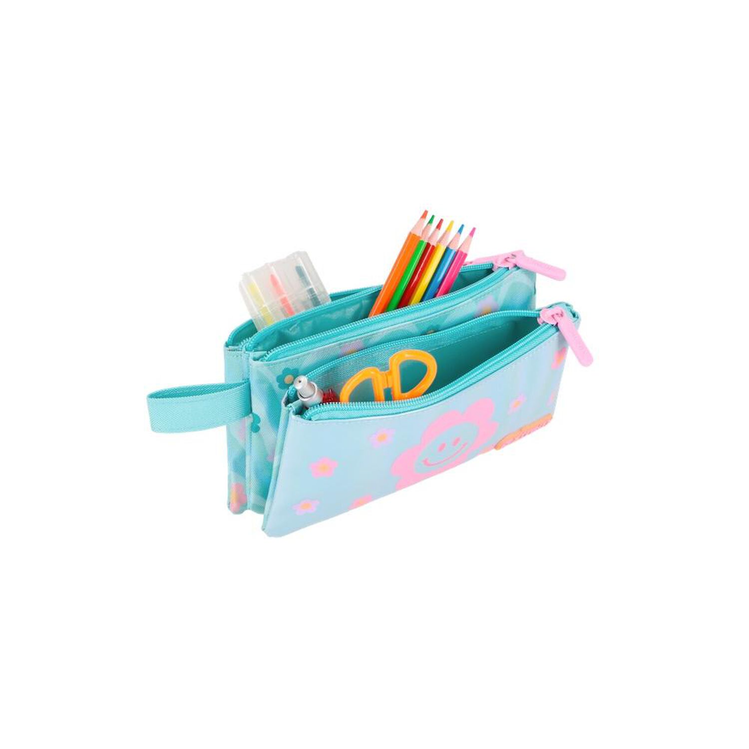 Estuche Xtrem Trinity 6xt Flores Celeste image number 3.0